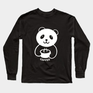 Panda Coffee Long Sleeve T-Shirt